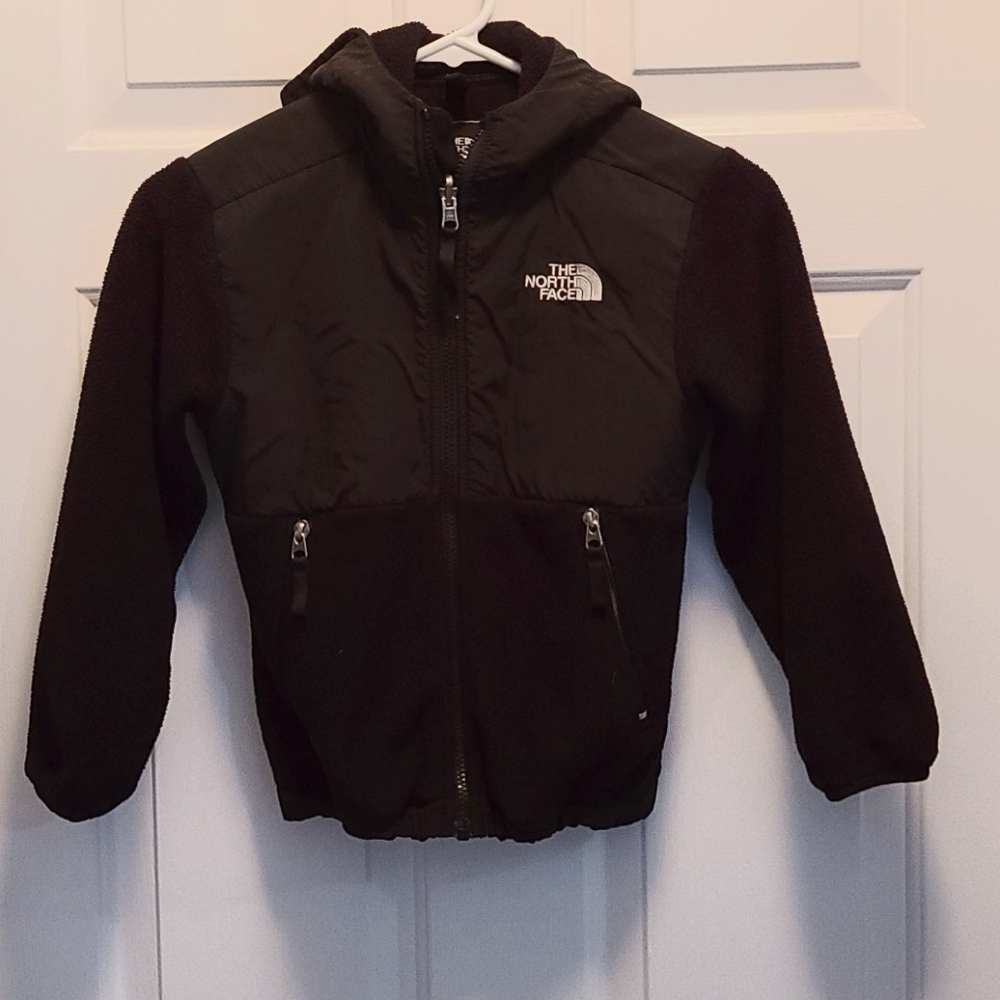 North Face fleece hooded jacket